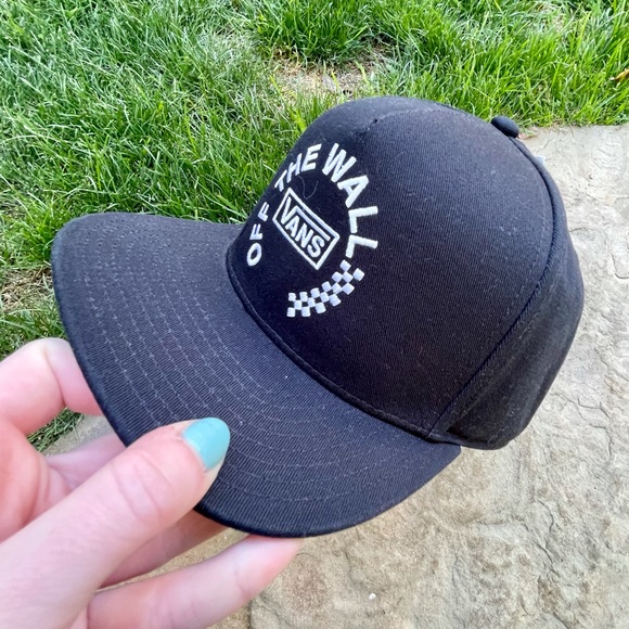 NWT VANS SNAPBACK HAT BLACK CHECKERBOARD NEW LOGO - Picture 13 of 14